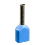 AZ5DE025D - pini dubli pentru cablare - mediu - 2.5 mmp - albastru, Schneider Electric (multiplu comanda: 250 buc)