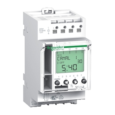 CCT15720 - Acti 9 - IHP - 1C digital time switch - 24 hours + 7 days, Schneider Electric