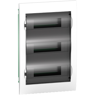 EZ9E312S2F - Easy9 - flush enclosure 36 modules - smoked door - with E/N term.blocks, Schneider Electric
