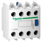 Contact Auxiliar frontal, 4NC, LADN04, Schneider Electric