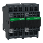 LC2D123BL - Reversing contactor, TeSys Deca, 3P(3 NO), AC-3, 0 to 440V, 12A, 24VDC low consumption coil, spring, LC2D123BL, Schneider Electric