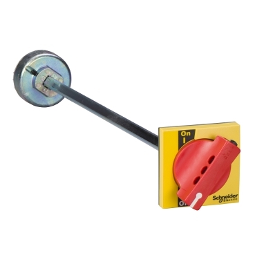 LV431051 - Extended front rotary handle - red/yellow - for INS250 & INV100..250, Schneider Electric