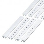 NSYTRAB1010 - Clip in marking strip, 10mm, 10 characters 1 to 10, printed horizontally, white, Schneider Electric