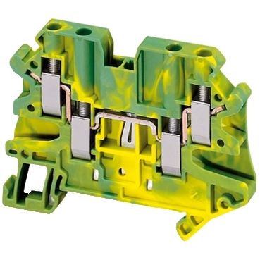 NSYTRV44PE - Linergy earth terminal block - 4mm? single-level 2x2 screw - green-yellow, Schneider Electric (multiplu comanda: 50 buc)