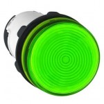 Indicator luminos cu lampa incandescenta 6 - 130V(neinclusa), Culoare Verde, XB7EV63P, Schneider Electric (multiplu comanda: 10 buc)