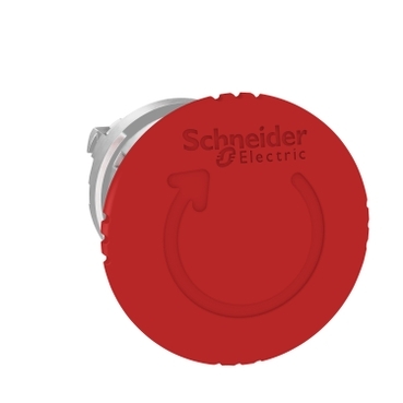ZB4BS844 - cap diametru 40 buton oprire de urgenta diametru 22 rosu, declansare si elib. prin intoarcere, Schneider Electric (multiplu comanda: 5 buc)