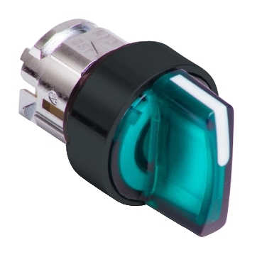 ZB5AK1733 - cap luminos verde cheie selectoare diametru 22 3-pozitii cu revenire, Schneider Electric