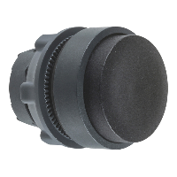 ZB5AL2 - cap buton aparent negru diametru 22 cu revenire nemarcat, Schneider Electric
