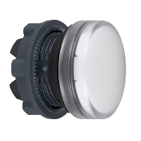 ZB5AV013 - capac de lampa pilot - diametru  22 - rotund - lentila simpla alba, Schneider Electric