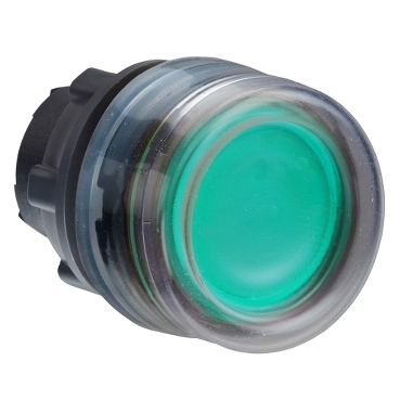 ZB5AW533 - cap buton luminos incastrat verde diametru 22 cu revenire pentru LED integral, Schneider Electric