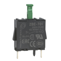 ZBE701 - bloc de contacte simplu pentru cap diametru 22, pini 1 NO pt. PCB, Schneider Electric (multiplu comanda: 10 buc)