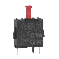 ZBE702 - bloc de contacte simplu pentru cap diametru 22, pini 1 NC pt. PCB, Schneider Electric (multiplu comanda: 10 buc)