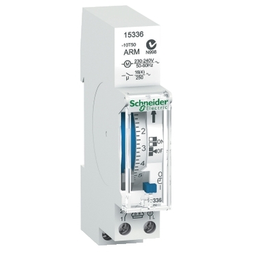 15336 - Acti 9 - IH - mechanical time switch - 24 h - 100 h memory, Schneider Electric