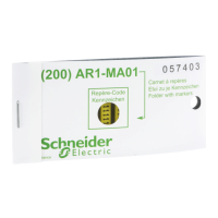 AR1MB01K - eticheta, galben - set de 200 - caracterul K, Schneider Electric (multiplu comanda: 200 buc)