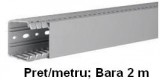 Canal cablu perforat cu capac 40x25mm, Hager BA7A40025