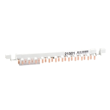 A9XPC612 - Easy 9 - comb busbar - 1L+N - 9 mm pitch - 12 modules - 80A, Schneider Electric