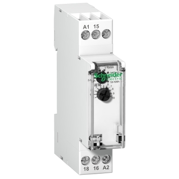 A9E16065 - iRTA relay - delays energizing of a load-1C/O - Uc 24-240 VAC/24VDC, Schneider Electric