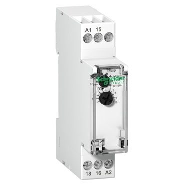 A9E16068 - iRTH relay-applies a time delay to de-energizing a load-1C/O- Uc 24-240VAC/24VDC, Schneider Electric