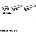 AB1SA2 - marker prins prin clipsare, neimprimat - 4,5 x 14 mm - pentru clema de sir, Schneider Electric