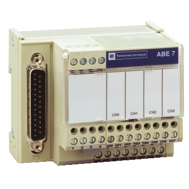 ABE7CPA412 - sub-baza de conectare ABE7 - pentru distributie 4 termocupluri, Schneider Electric