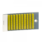 AR1MB010 - Marker, Linergy TR cable ends, yellow, clipin type, character 0, AR1MB010, Schneider Electric