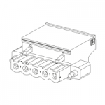 BMXXTSCPS10 - Kit De 2 Conectori Detasabili -Clema Prindere Rapida -Pt. Modul De Alim. El.M340, BMXXTSCPS10, Schneider Electric