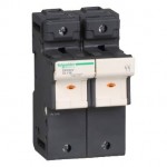 DF222V - TeSyS fuse-disconnector 2P 125A - fuse size 22 x 58 mm - blown fuse indicator, Schneider Electric