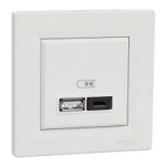EPH2700421 - Asfora, Incarcator USB 45W tip A+C, alb, EPH2700421, Schneider Electric