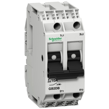 GB2DB07 - TeSys GB2 - thermal-magnetic circuit breaker - 2P - 2 A - Id = 26 A , Schneider Electric