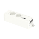 INS44220 - Unica system+, 2xpriza 2P+E+USB A/C, alb, INS44220, Schneider Electric