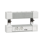 INS44400 - Unica system+, Unitate dubla 2xpriza 2P+E+USB A/C, alb/gri, INS44400, Schneider Electric