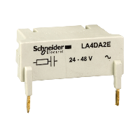 LA4DE3E - modul supresor - TeSys D - varistor - 24...48 V c.c., Schneider Electric