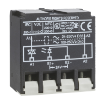 LA4DWB - modul amplificator de interfata TeSys - cu semiconductori - 24 V c.c./250 V c.a., Schneider Electric