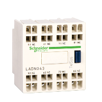 LADN043 - bloc de contacte auxiliar TeSys - 4 NC - borne cu arc, Schneider Electric