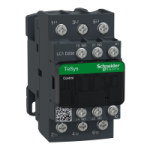 LC1D256F7 - Contactor, TeSys Deca, 3P(3 NO), AC-3/AC-3e, 0 to 440V, 25A, 110VAC 50/60Hz coil, Lugs-ring terminals, LC1D256F7, Schneider Electric