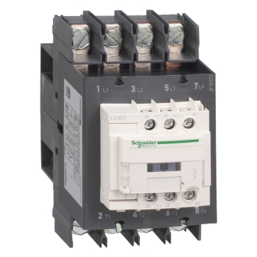 LC1DT60AM7 - TeSys D contactor - 4P(4 NO) - AC-1 - <= 440 V 60 A - 220 V AC 50/60 Hz coil, Schneider Electric