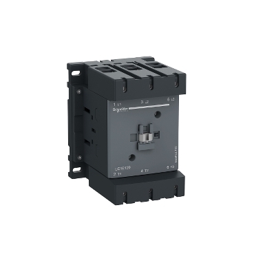 LC1E120M5 - EasyPact TVS contactor 3P(3 NO) - AC-3 - <= 440 V 120A - 220 V AC coil, Schneider Electric