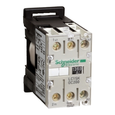 LC1SKGC200M7 - TeSys SK mini contactor - 2P (2 NO) - AC-3 - 690 V 5 A - 220 V AC coil, Schneider Electric