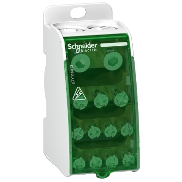 LGY116013 - Linergy DS - screw distribution block 1P - 160A - 13 holes, Schneider Electric