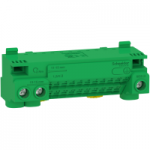 LGYT1E24 - Earth terminal block, Linergy, screw and screwless terminals, 24 holes, 3x25 mmÃ‚Â² + 21x4 mmÃ‚Â², with jumper, LGYT1E24, Schneider Electric