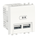 LMR9910001 - Easy Styl, Priza dubla incarcare USB, 2M, alb, LMR9910001, Schneider Electric