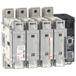 LV481414 - Switch disconnector fuse, FuPacT GSD125, 125A, 4 poles, fuse type DIN NH00, front and right side control, LV481414, Schneider Electric