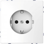 MTN2300-6035 - SCHUKO socket-outlet, shutter, screwless terminals, lotus white, System Design, MTN2300-6035, Schneider Electric