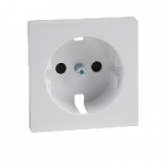 MTN2330-0325 - Central plate f. SCHUKO sock.-out. insert, shut., active white, glossy, System M, MTN2330-0325, Schneider Electric