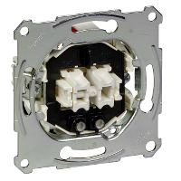 MTN3135-0000 - intrerupator bipolar, incastrat, indic.luminos, 10 AX, 250 V c.a., fara suruburi, Schneider Electric