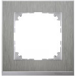 MTN4010-3646 - M-Pure Decor frame, 1-gang, stainless steel, MTN4010-3646, Schneider Electric
