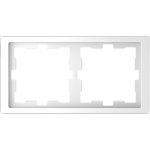 MTN4020-6535 - D-Life frame, 2-gang, lotus white, Schneider Electric