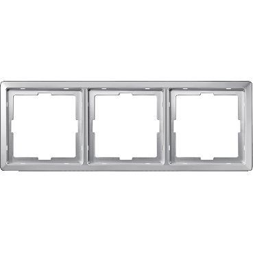 MTN481360 - Artec frame, 3-gang, aluminium, Schneider Electric