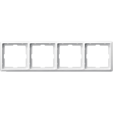 MTN481419 - Artec frame, 4-gang, polar white, Schneider Electric