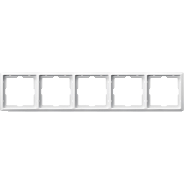 MTN481519 - Artec frame, 5-gang, polar white, Schneider Electric